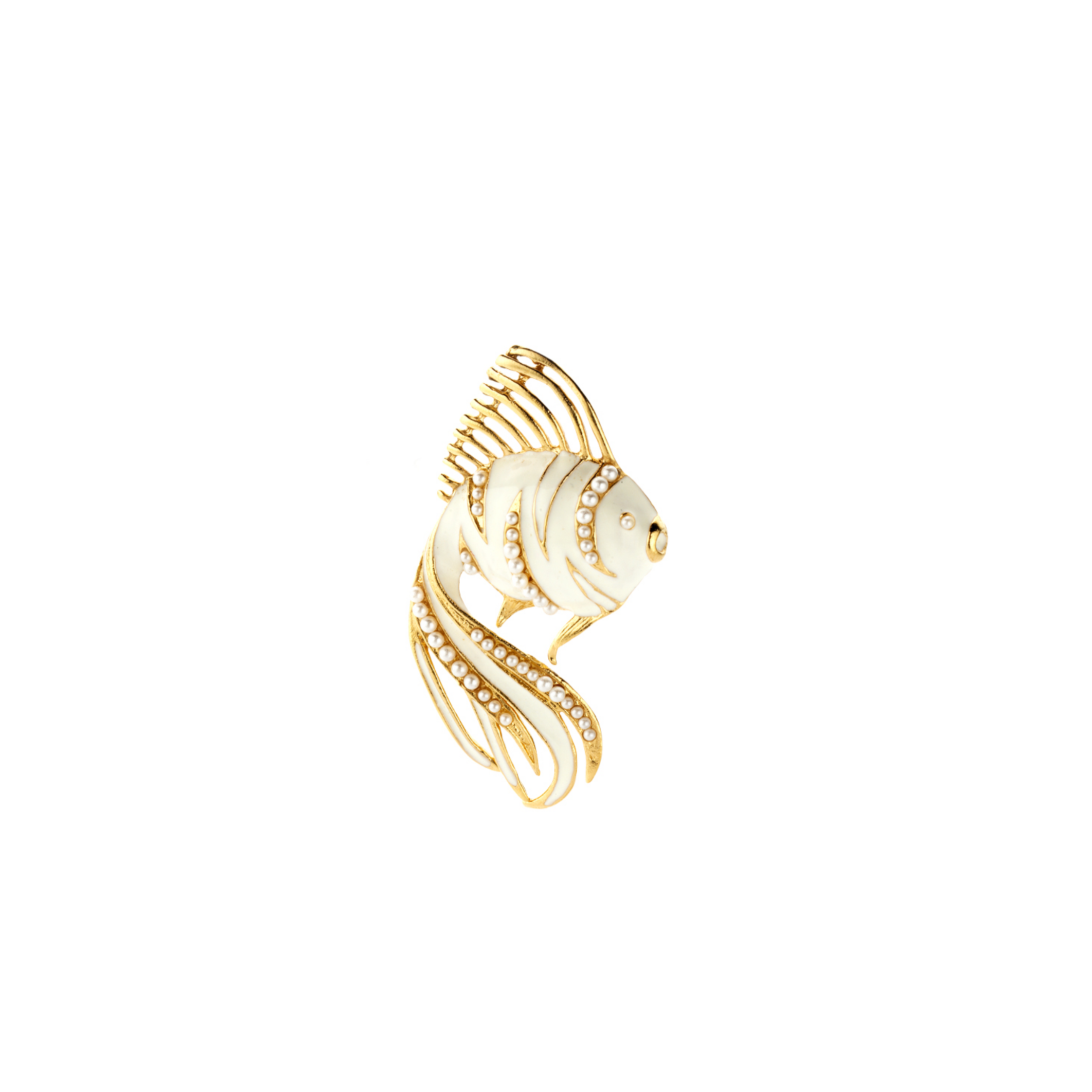 SINGLE Mermaid cream pearls earring - Souvenirs de Pomme