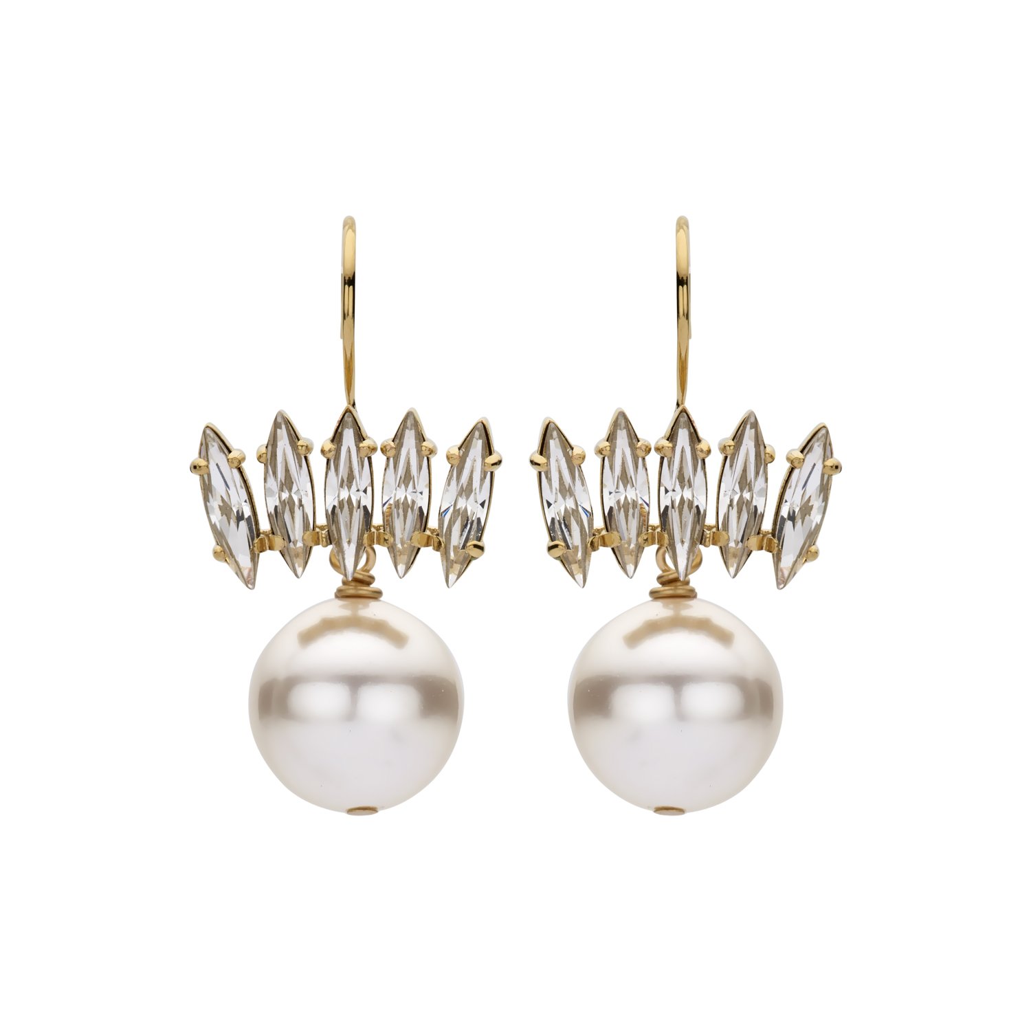 Navets ivory bridal earrings