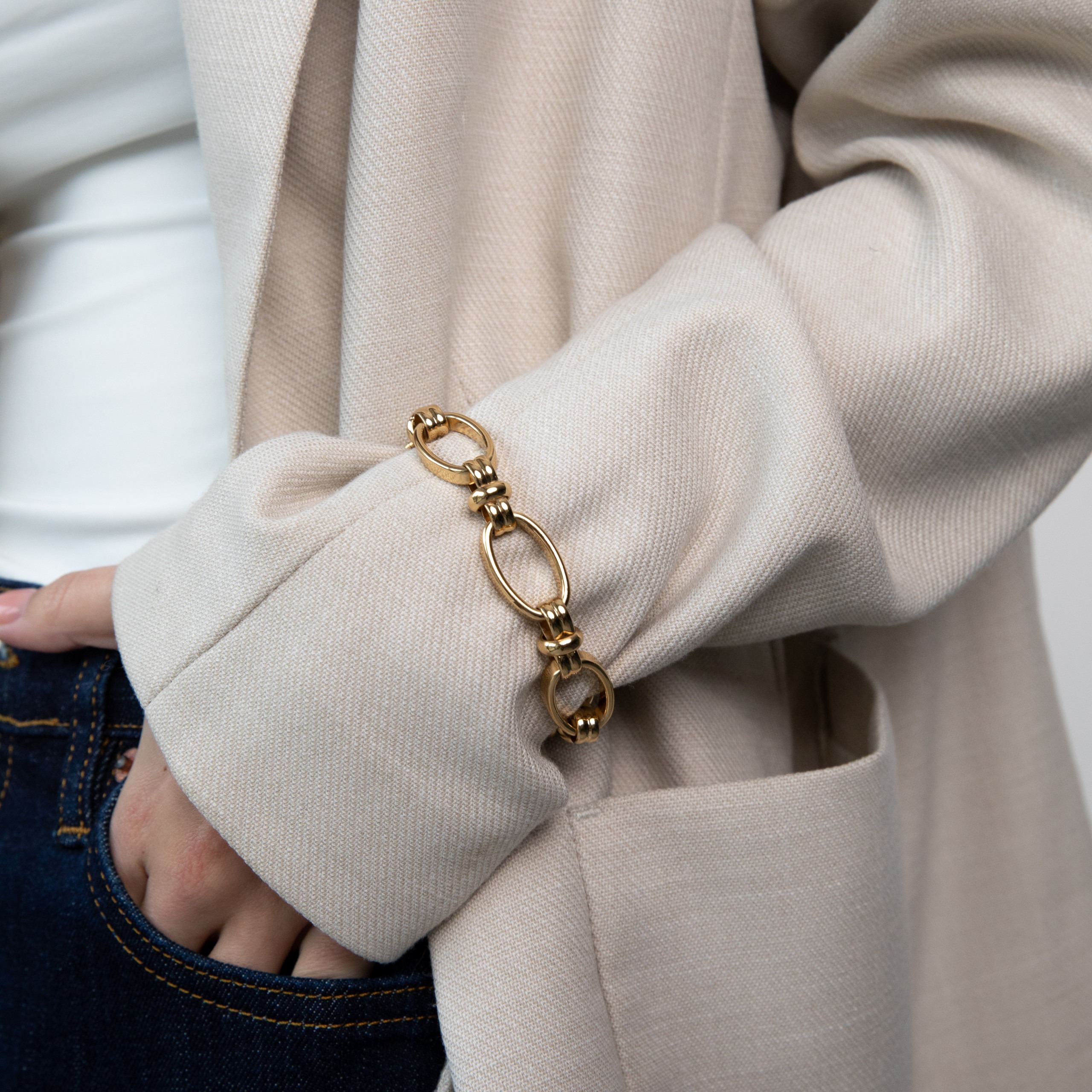 Sienna chain gold bracelet