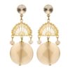 Bridal statement earring nude - Souvenirs de Pomme