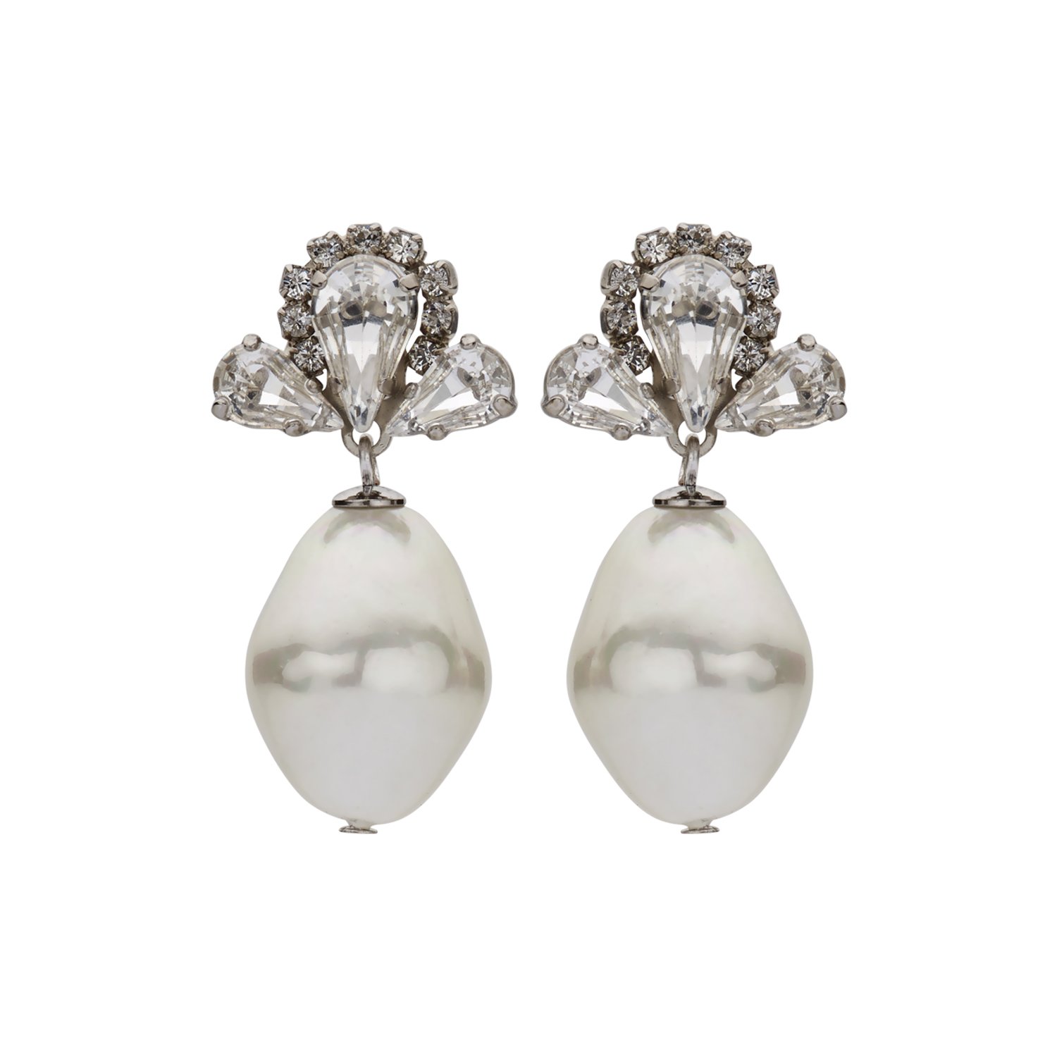Bridal classic earring marquise pearl - Souvenirs de Pomme