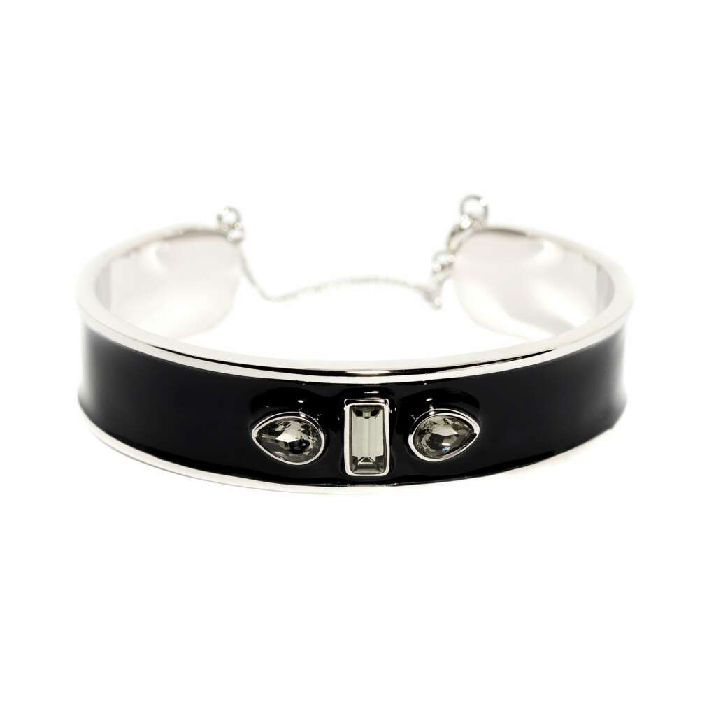 Sophia Cuff Enamel black - Souvenirs de Pomme