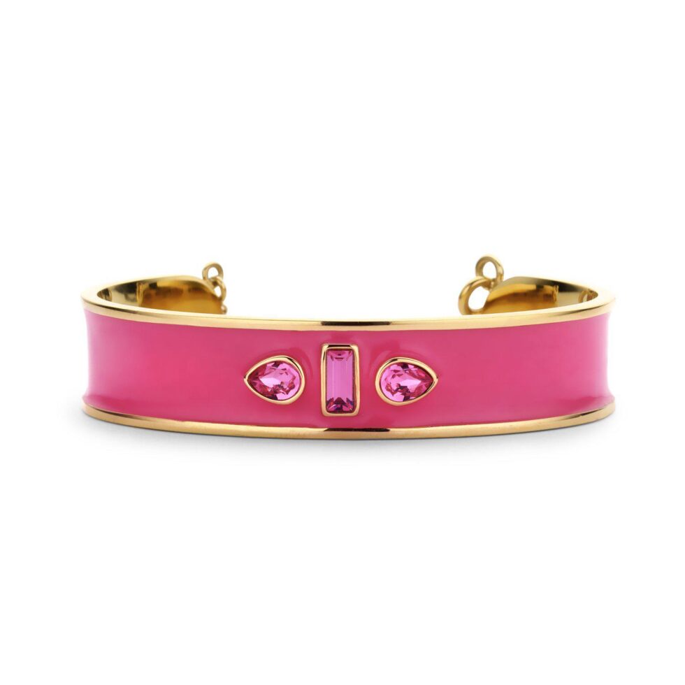 Sophia Cuff Enamel fuchsia - Souvenirs de Pomme