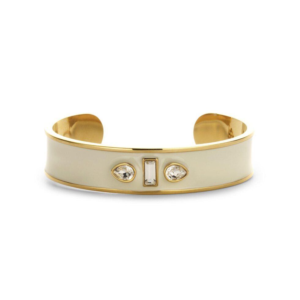 Sophia Cuff Enamel ecru - Souvenirs de Pomme