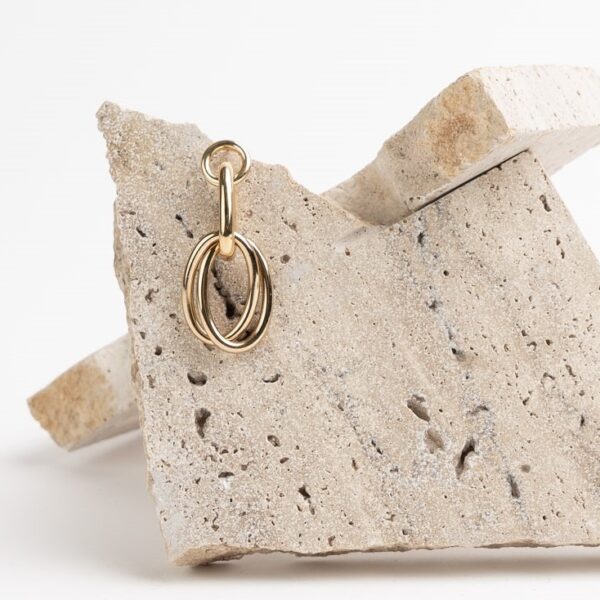 Evi gold chain earrings