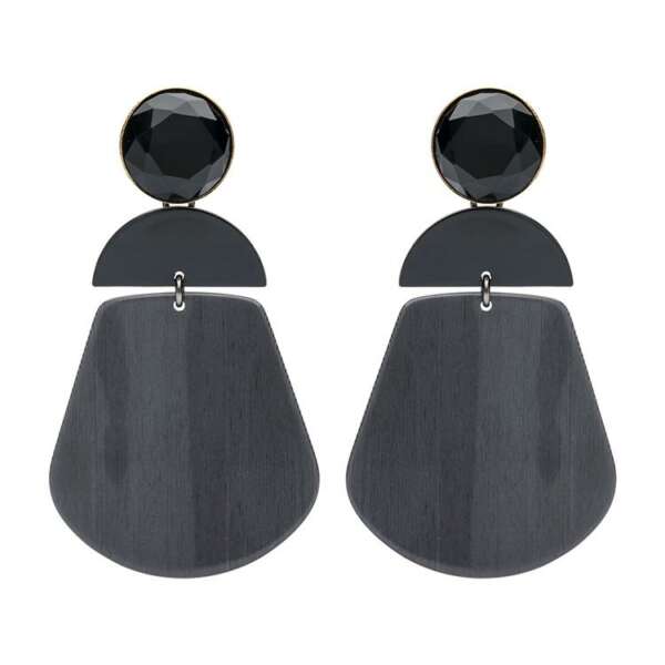 Alexa black earring - Souvenirs de Pomme