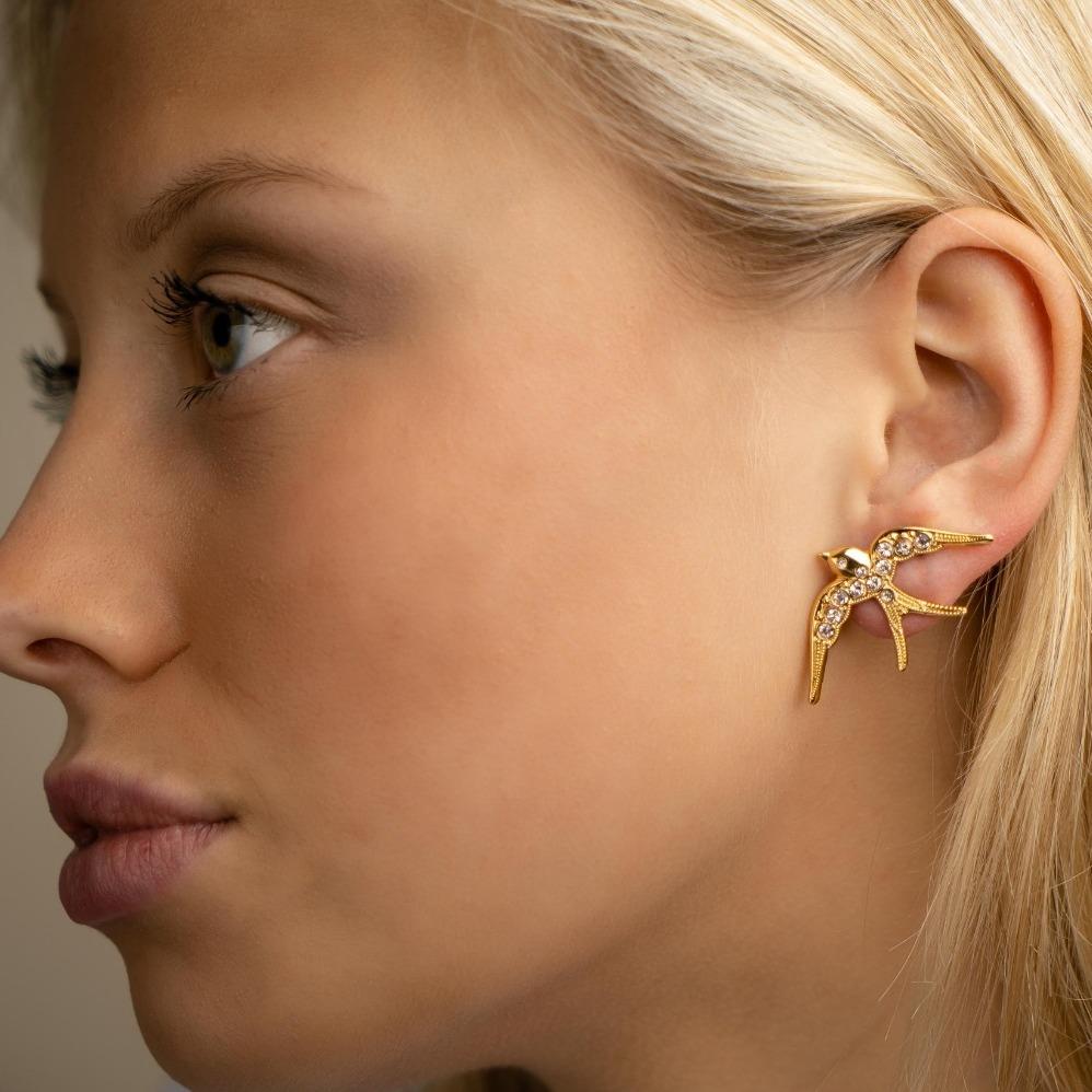 Lucky birdie earrings