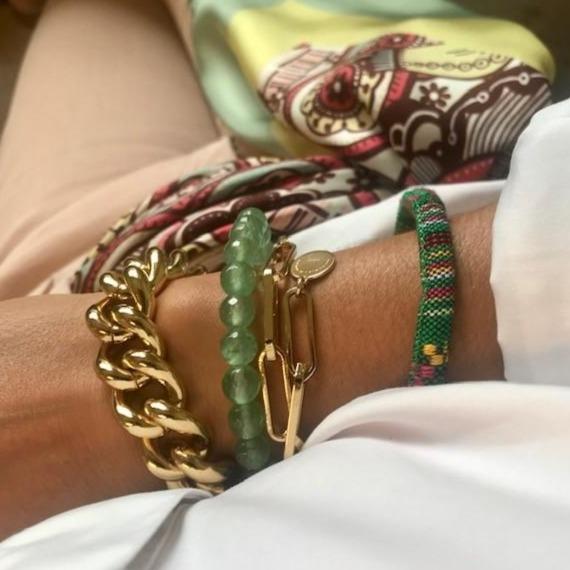 Link chain bracelet gold - Souvenirs de Pomme