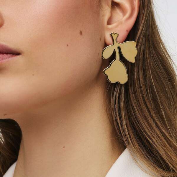 Megane statement earring gold - Souvenirs de Pomme