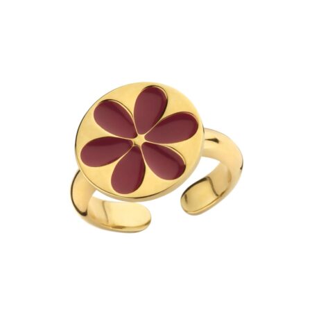 Ring Enamel Cherry - Souvenirs de Pomme