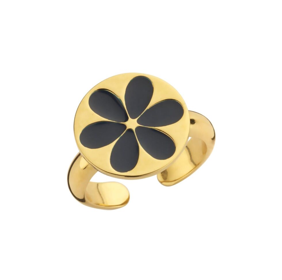 Ring Enamel Navy - Souvenirs de Pomme