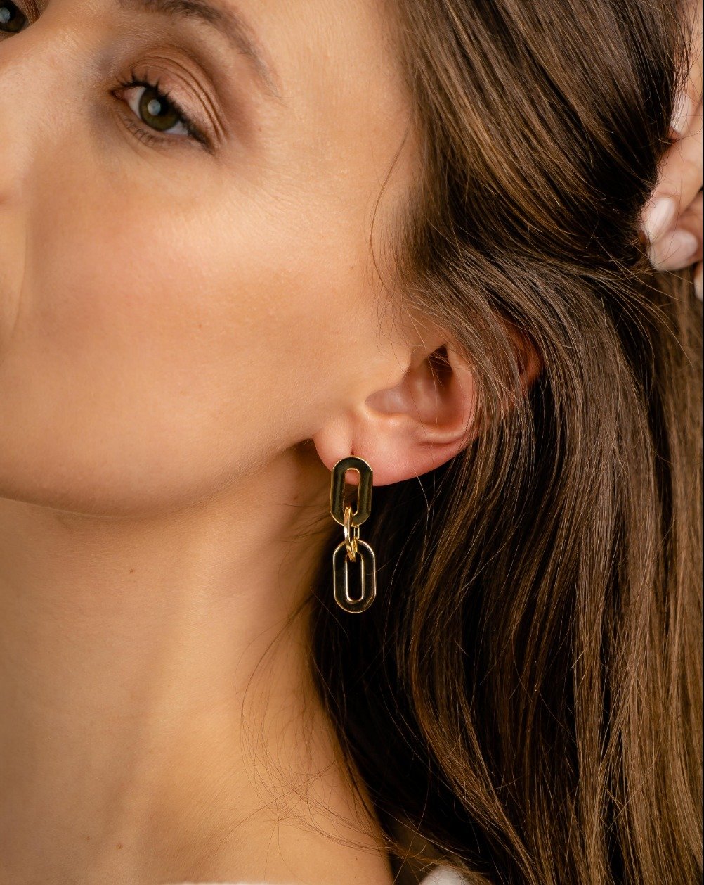 Senay gold earrings