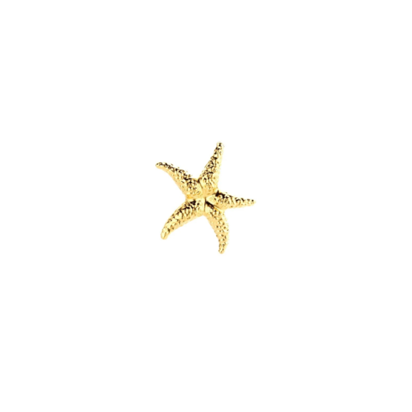 SINGLE Seastar gold earring - Souvenirs de Pomme