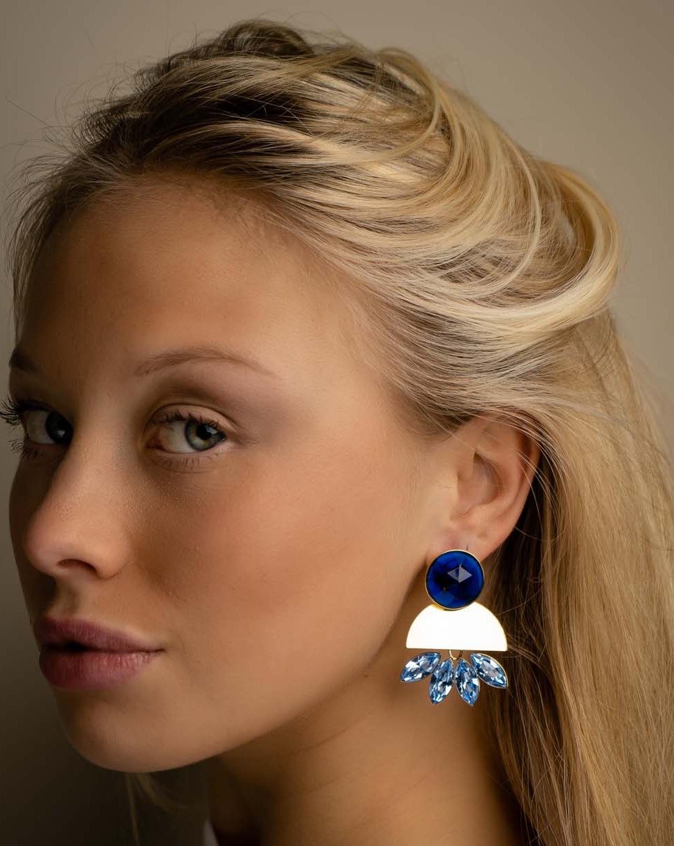 Victoria blue earrings