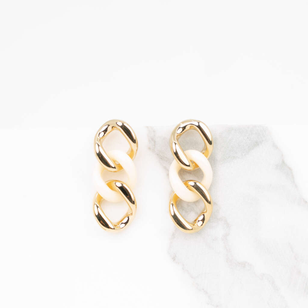 Gourmet ivoren oorbellen