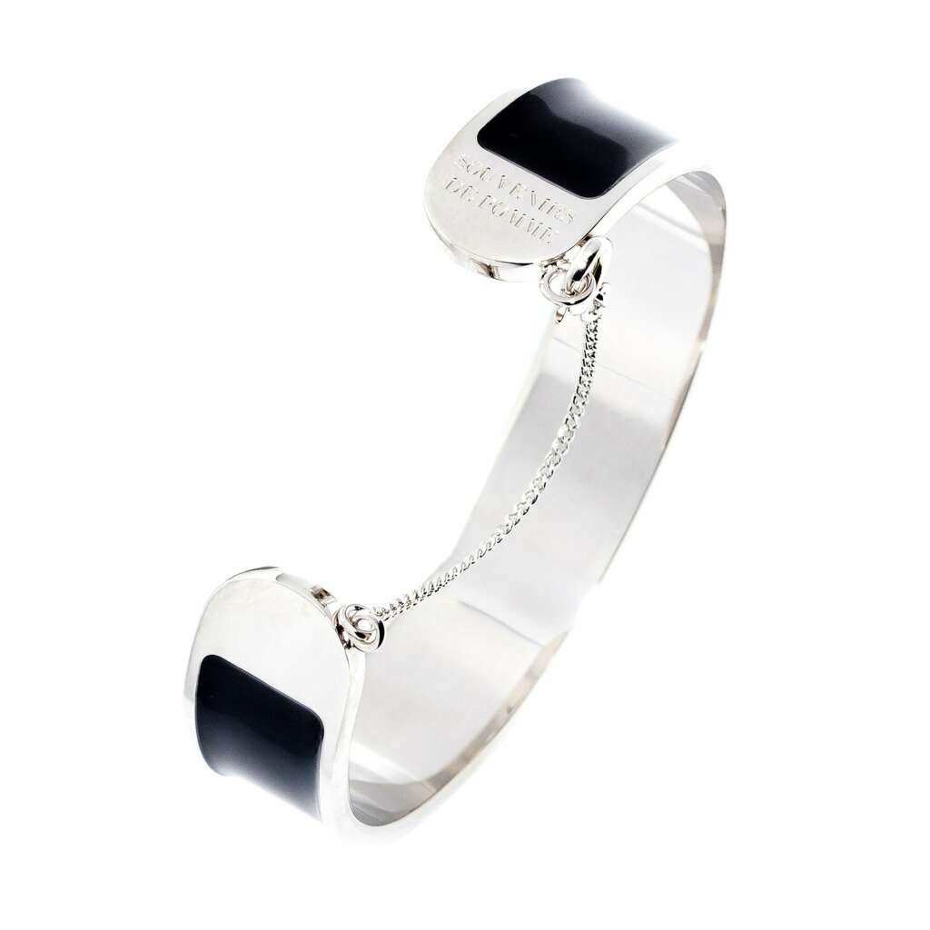 Sophia Cuff Enamel black - Souvenirs de Pomme