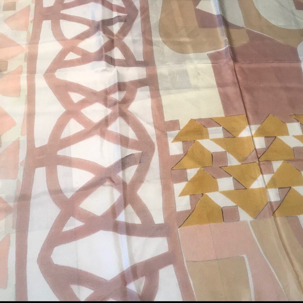 Twill tile nude foulard - Souvenirs de Pomme