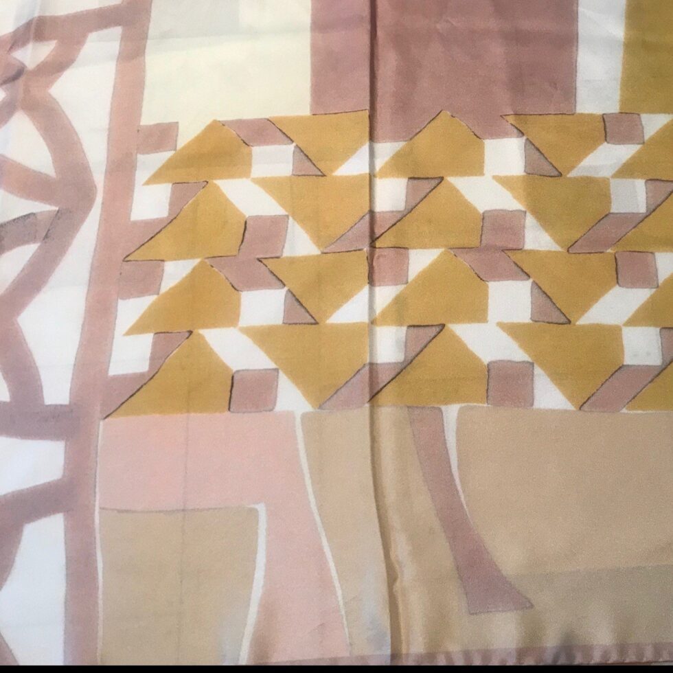 Twill tile nude foulard - Souvenirs de Pomme