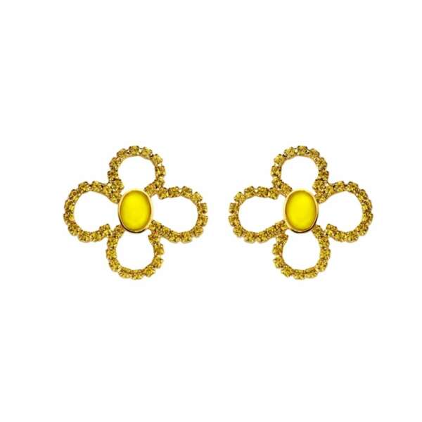 Lola light yellow earrings - Souvenirs de Pomme