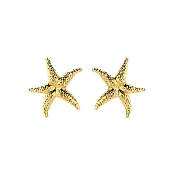 Seastar gold earrings - Souvenirs de Pomme