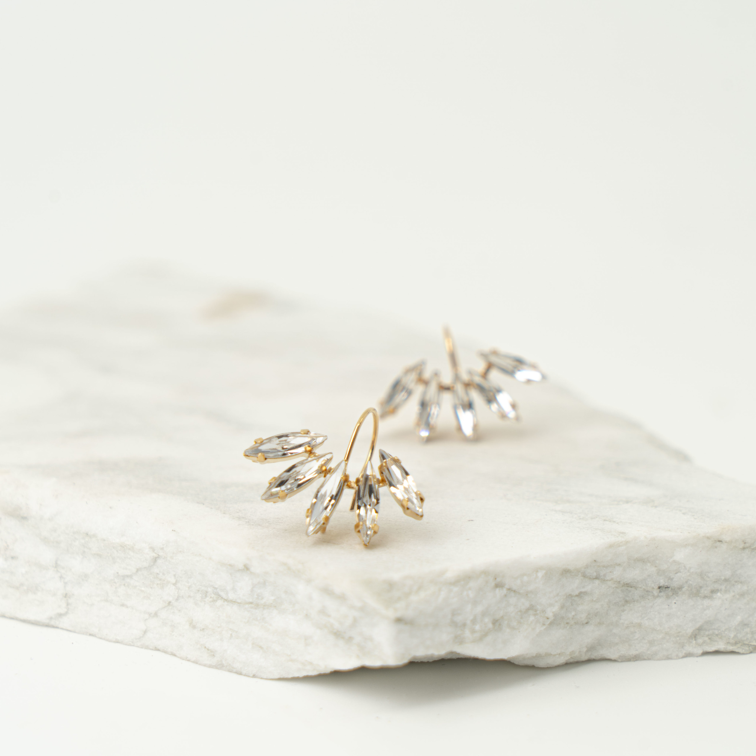 Navette crystal swarovskies earrings