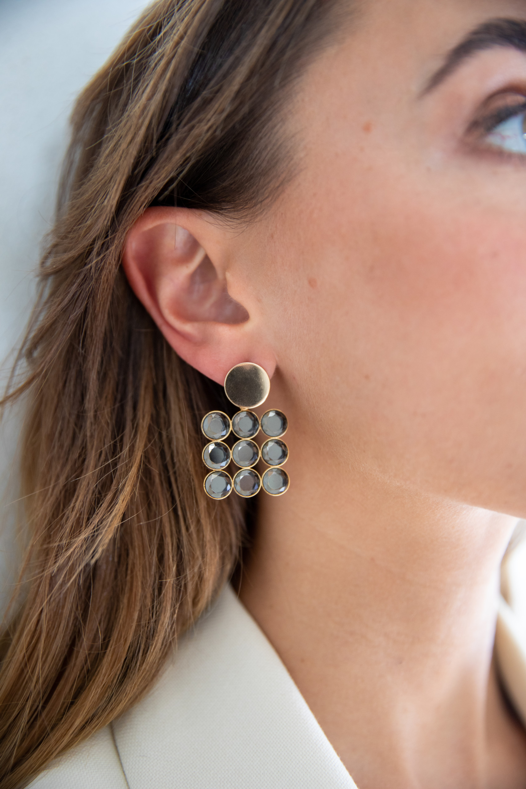 Stella anthracite mix earrings