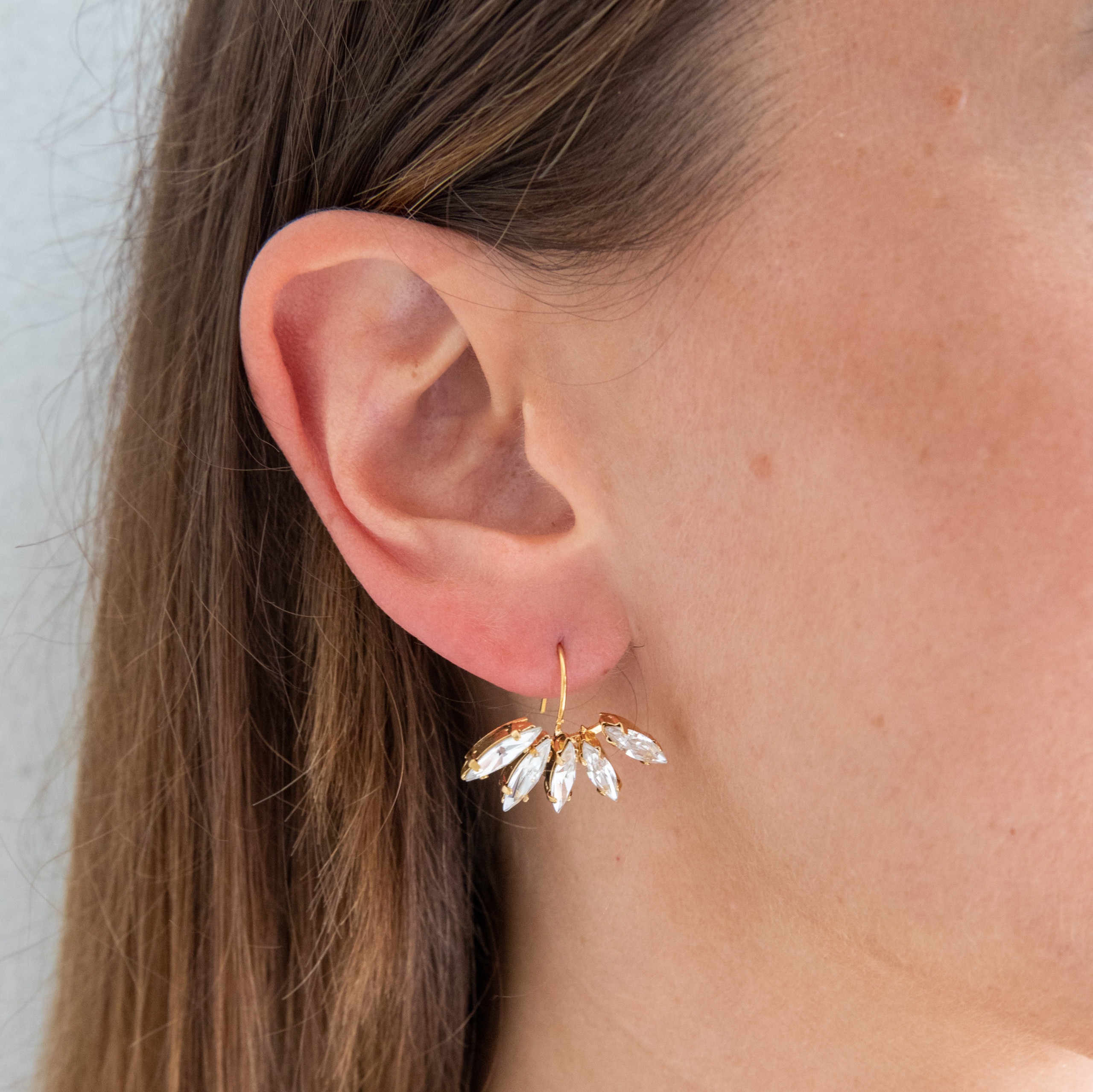 Navette crystal swarovskies earrings