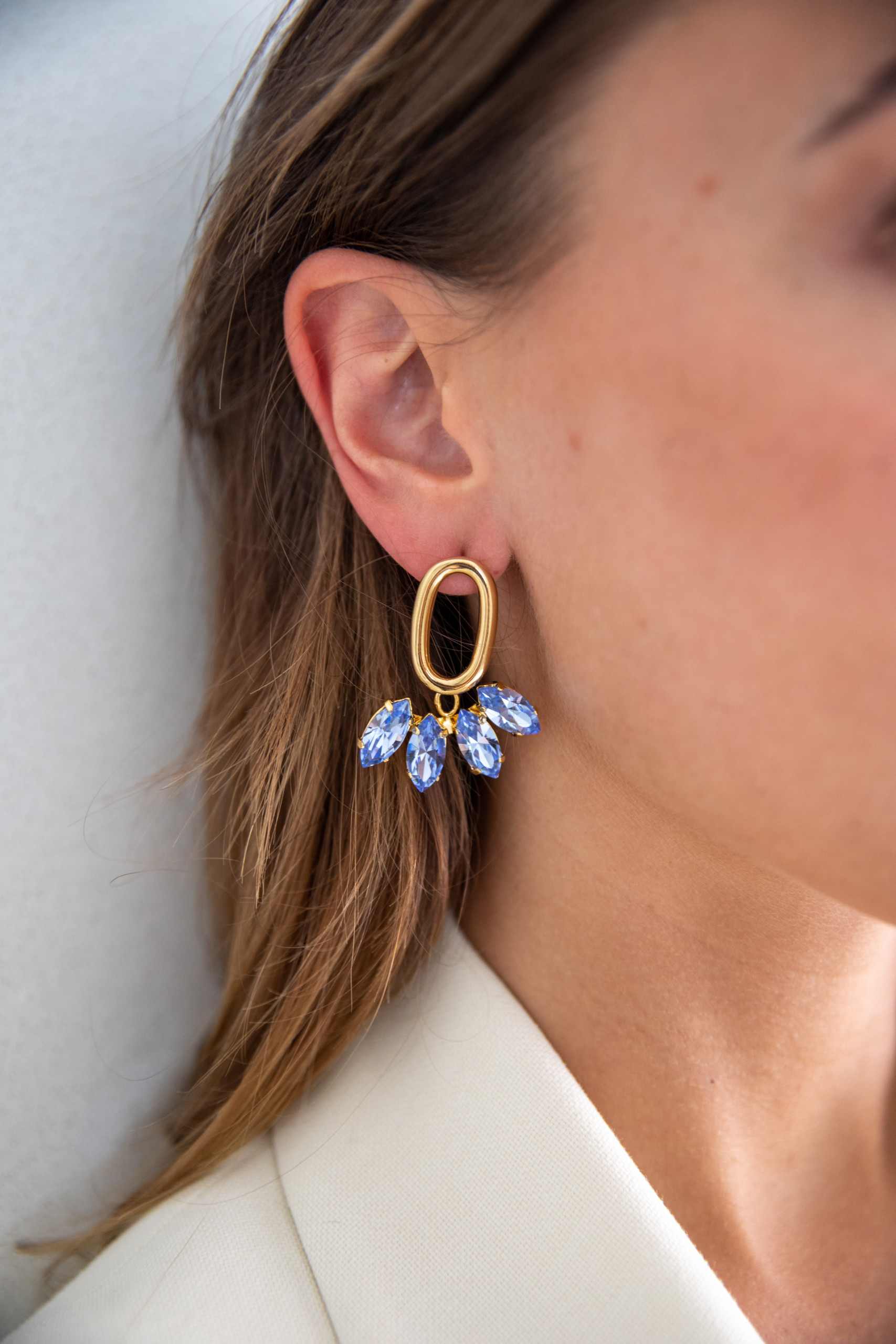 Pippa blue sky earrings