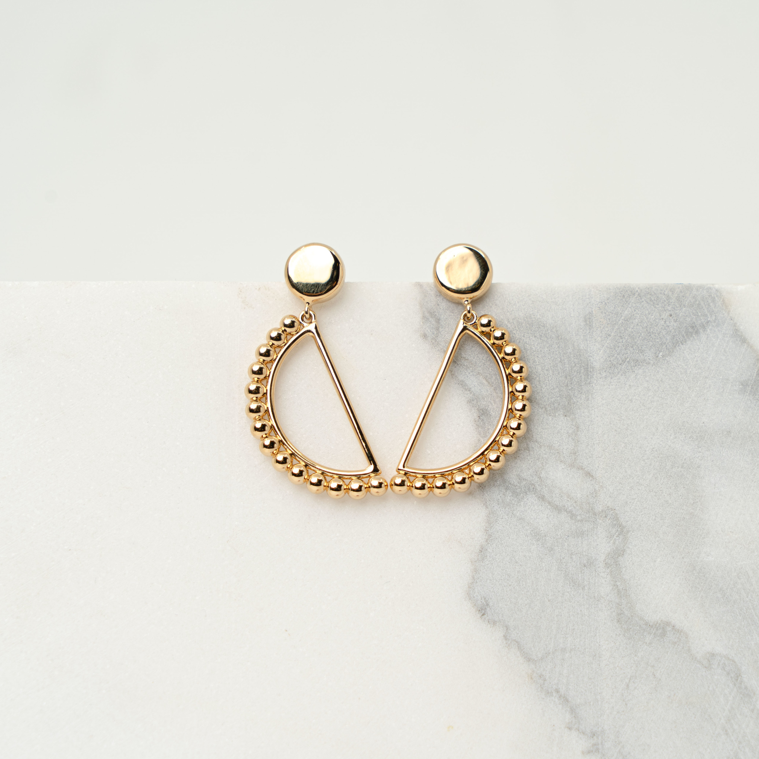 Luna gold earrings
