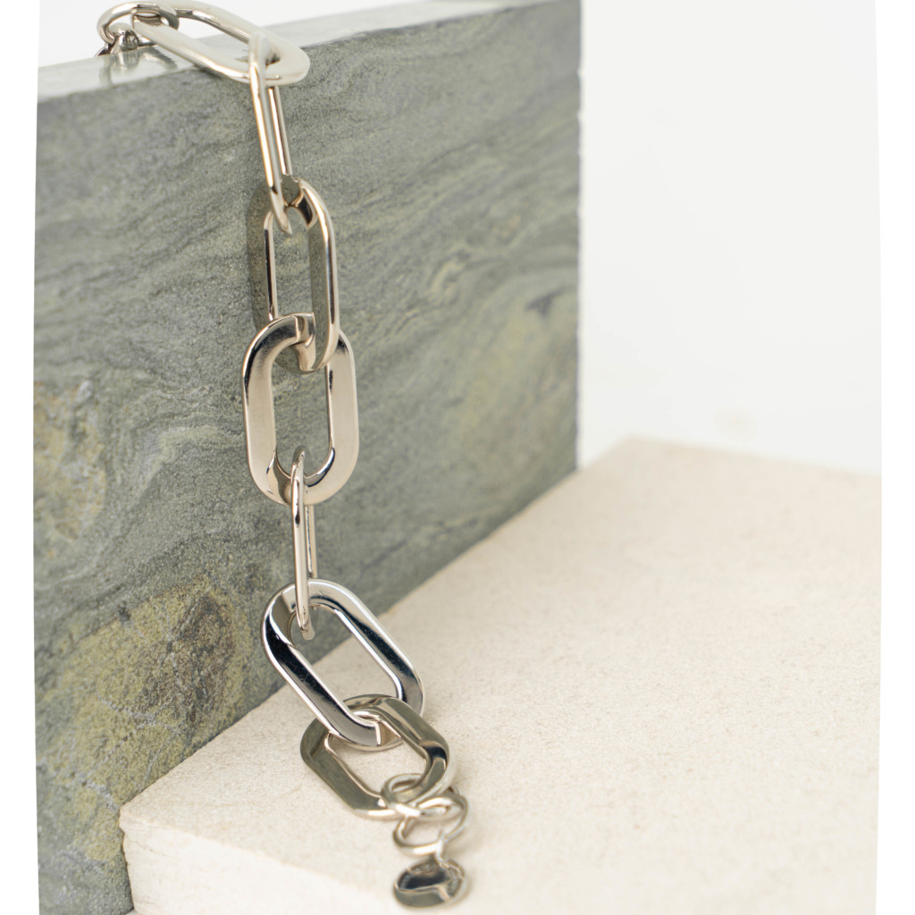 Amara zilveren schakelarmband