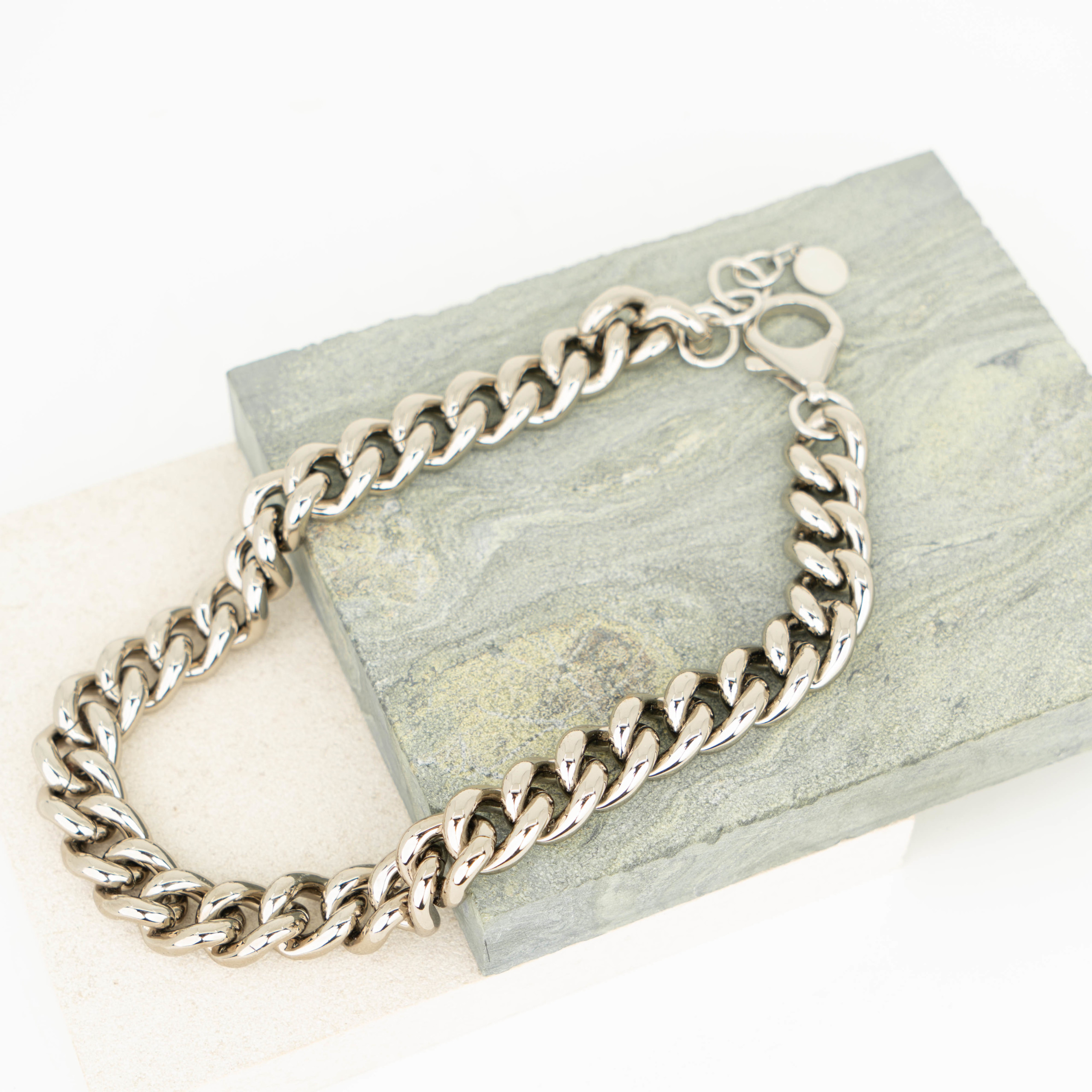 Gourmet chain silver necklace