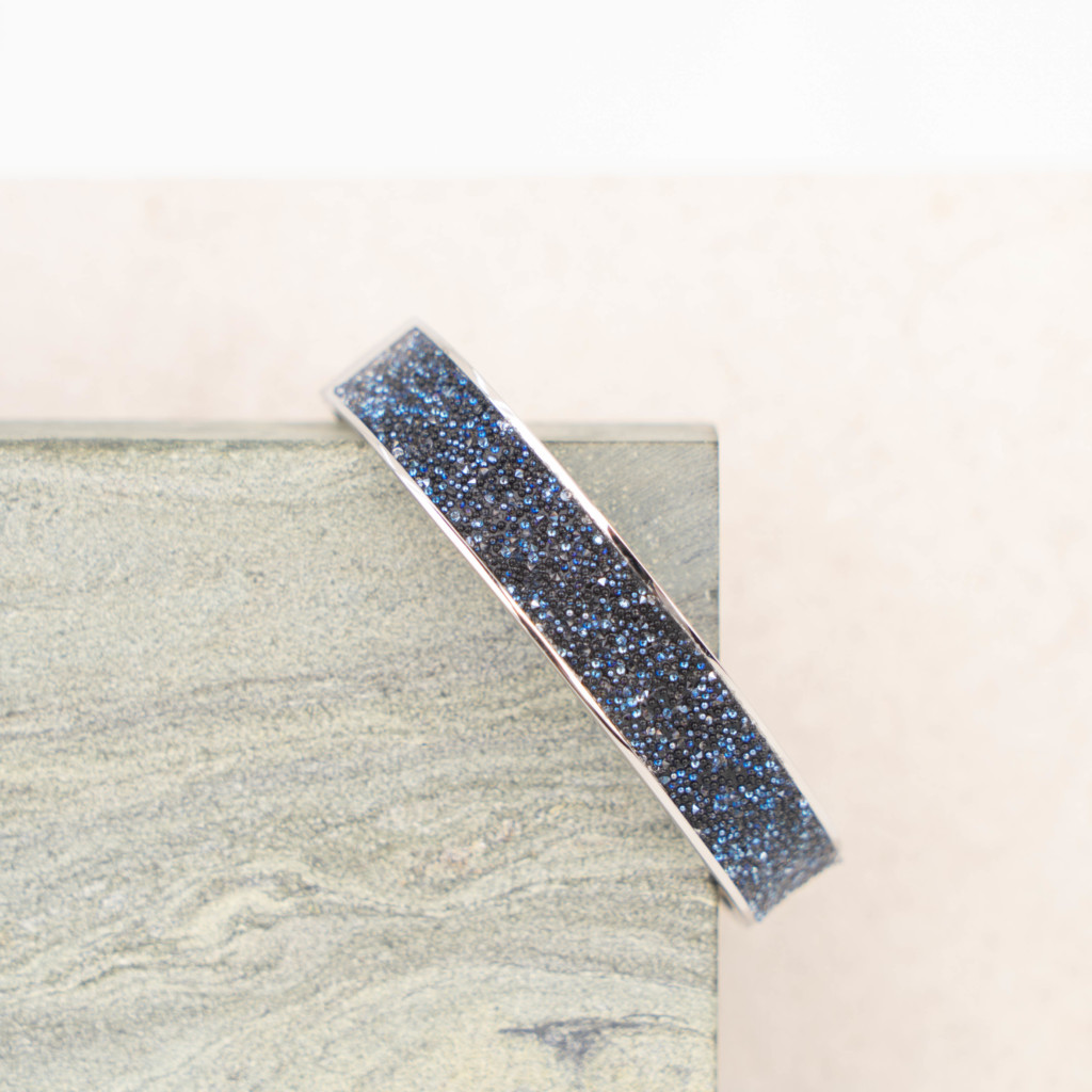 Fortune cuff silver blue