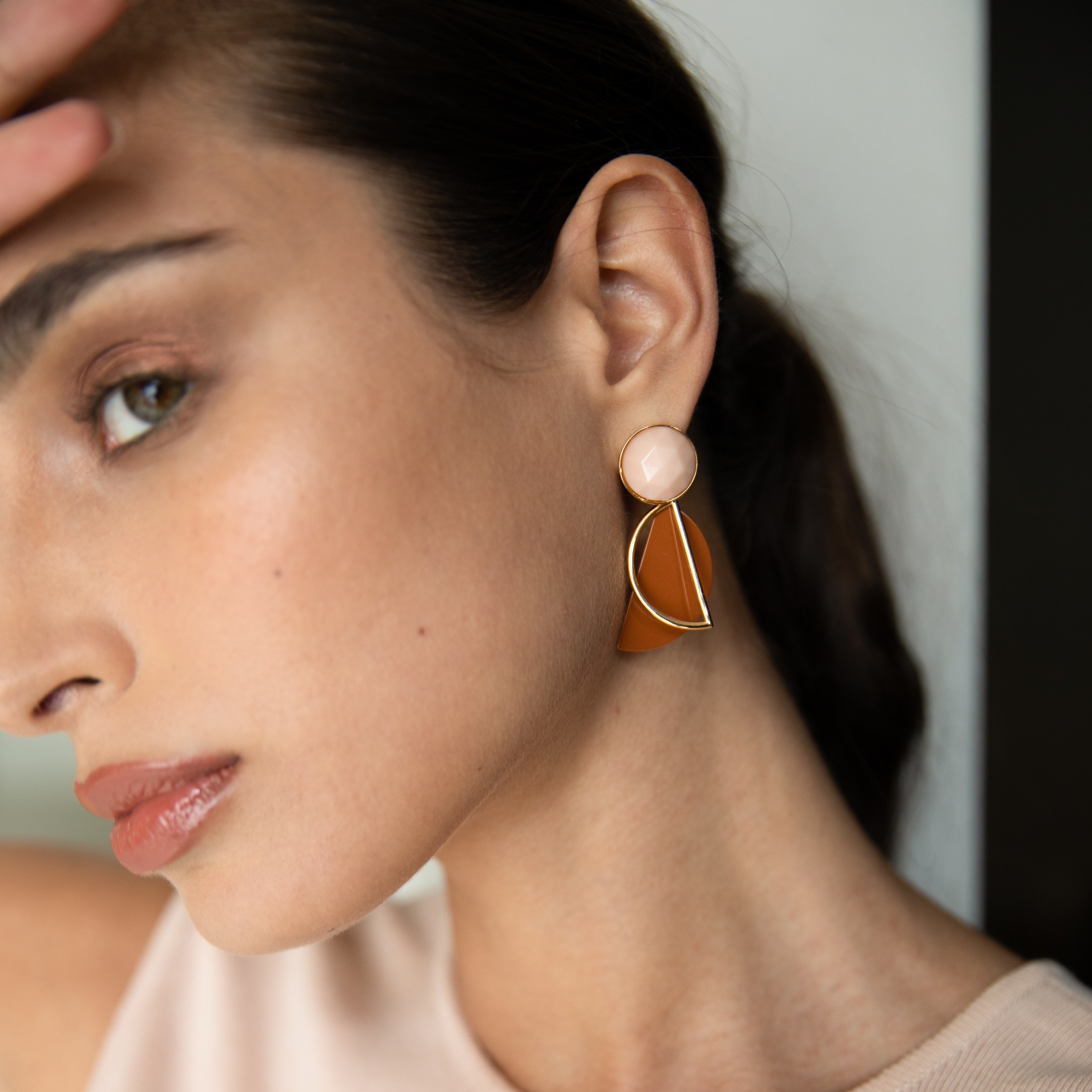Lana rust mix earrings