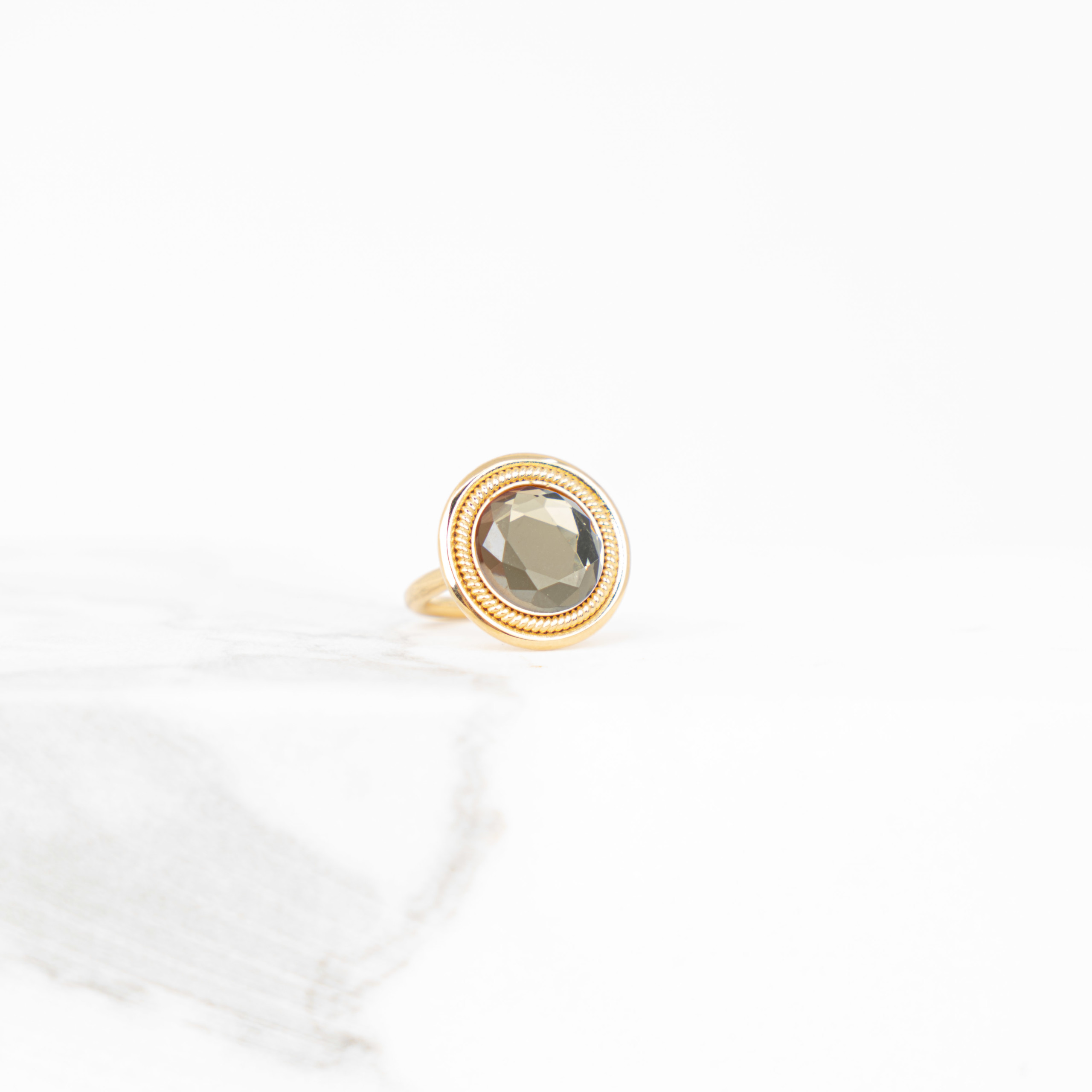 Ring gold vintage anthracite