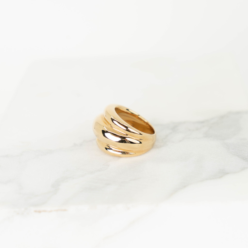 Bold gold ring