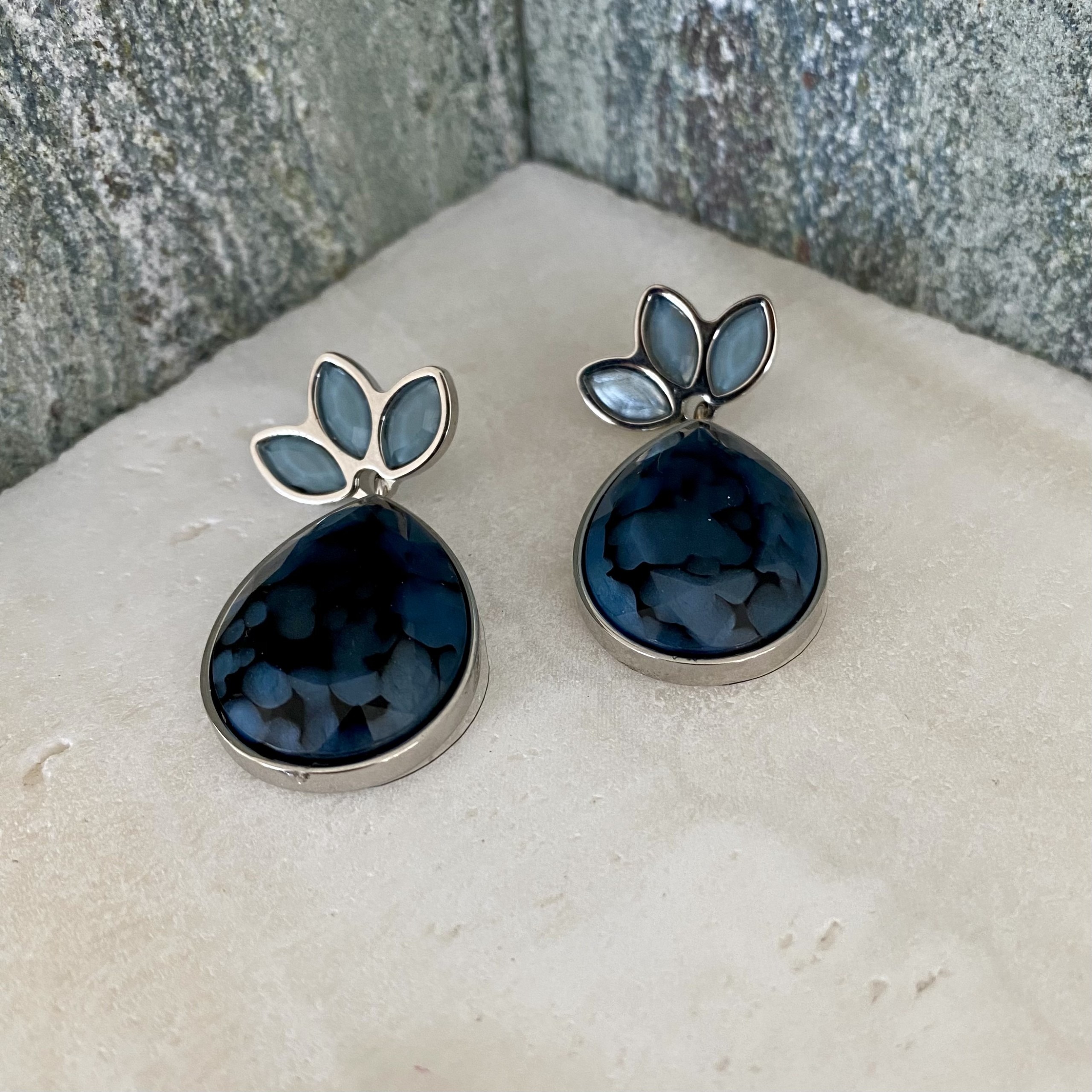Navette Blue earrings