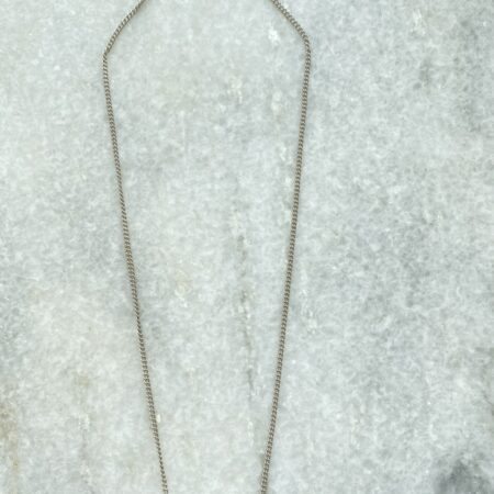 Silver necklace blue stones