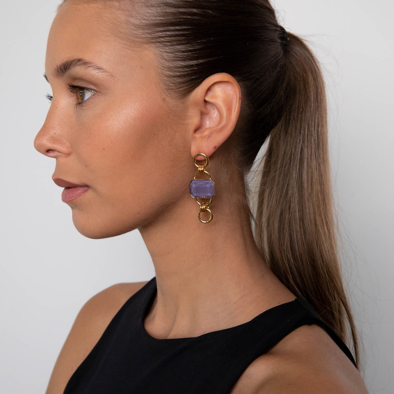 Tiffany lilac short earrings