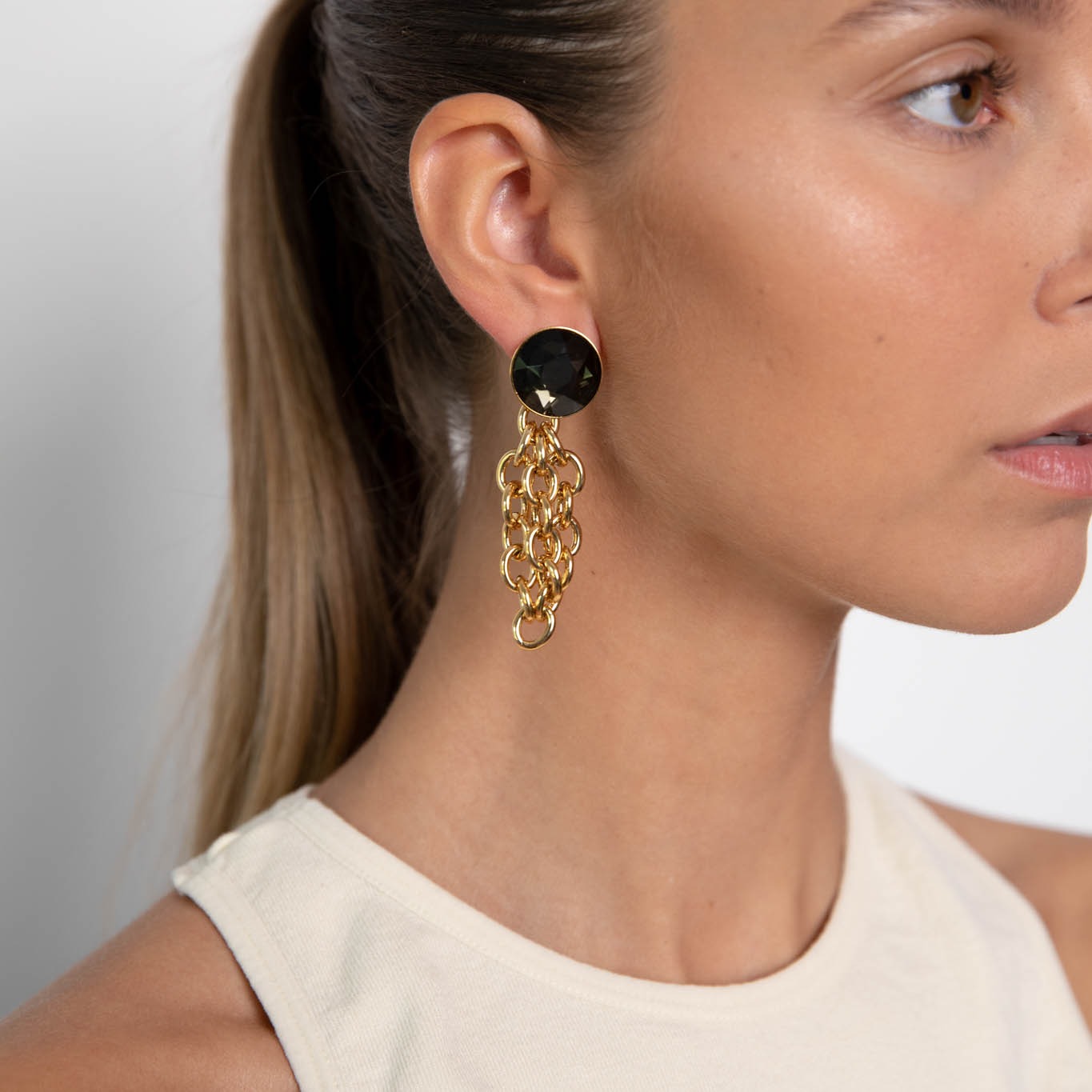 Paloma anthracite earrings