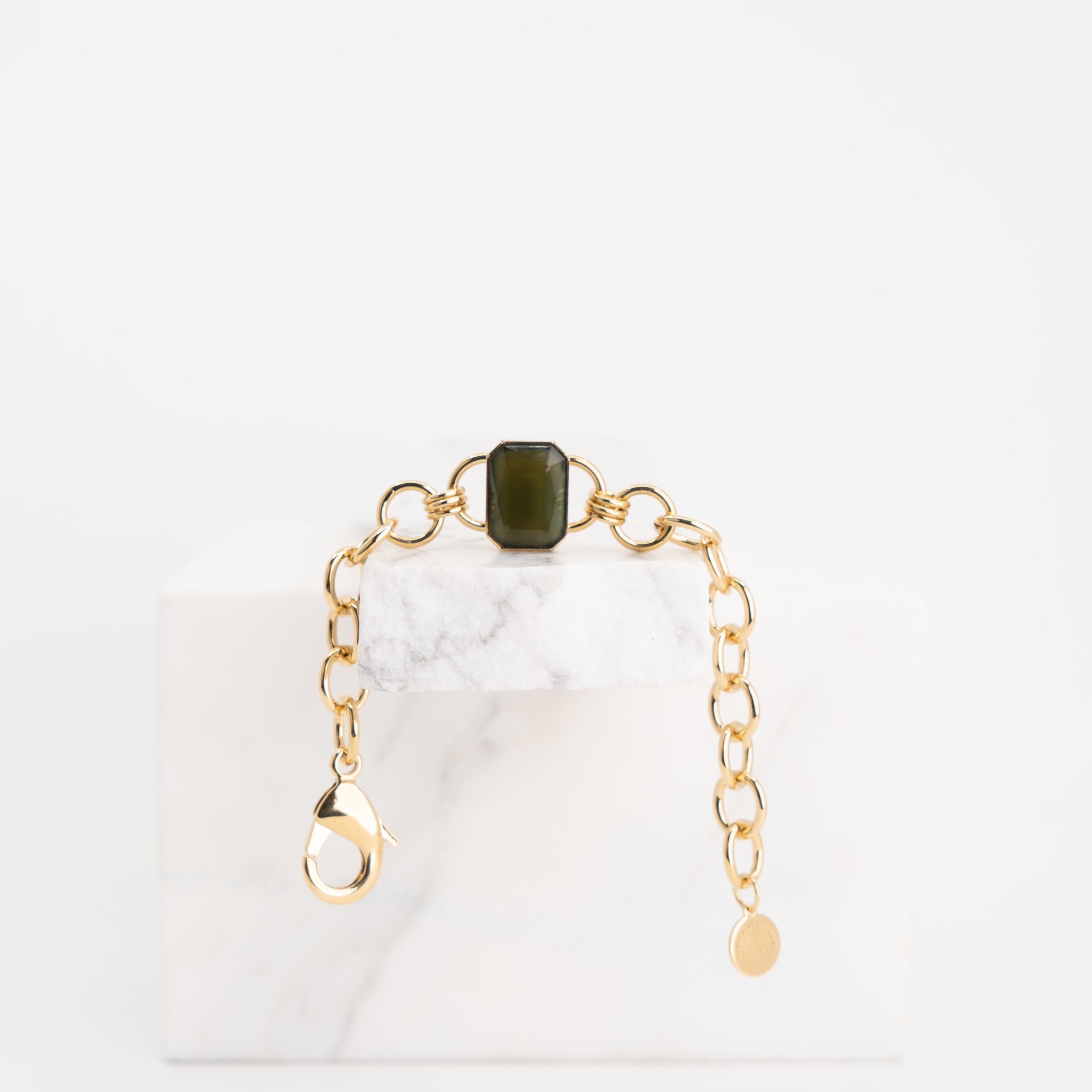 Tiffany green stones bracelet