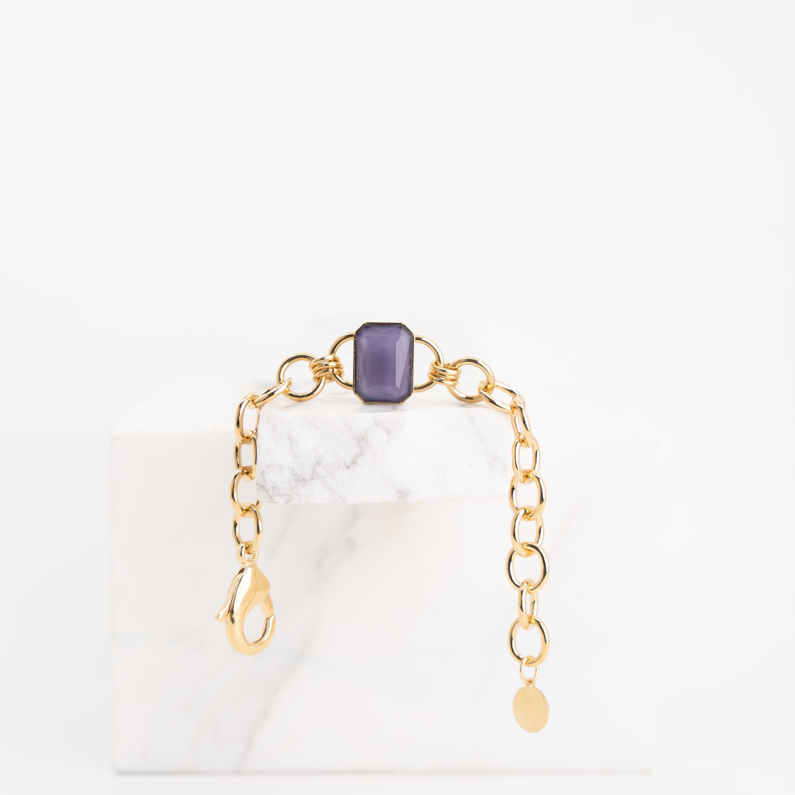 Tiffany stones armband lila