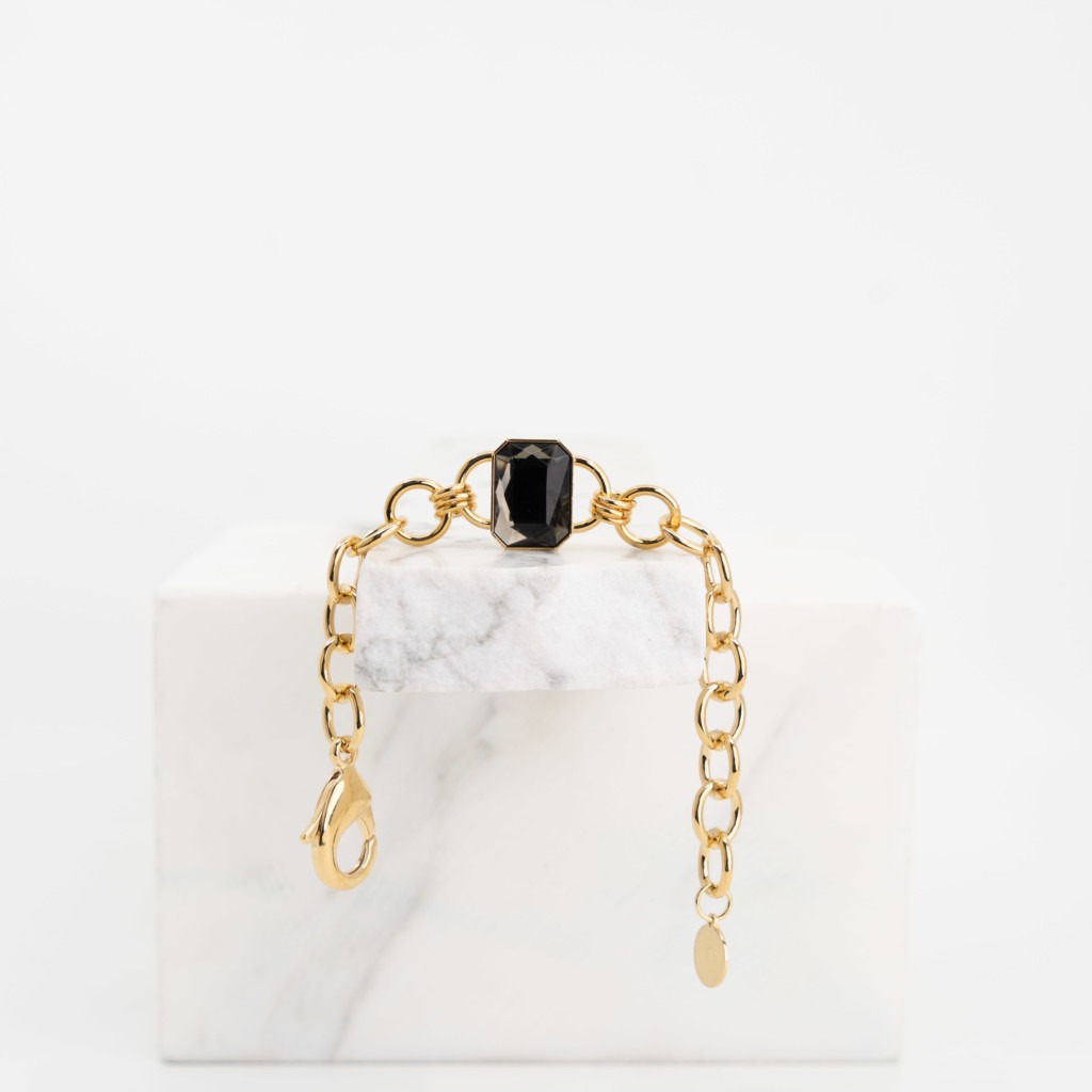 Tiffany stones armband anthracite