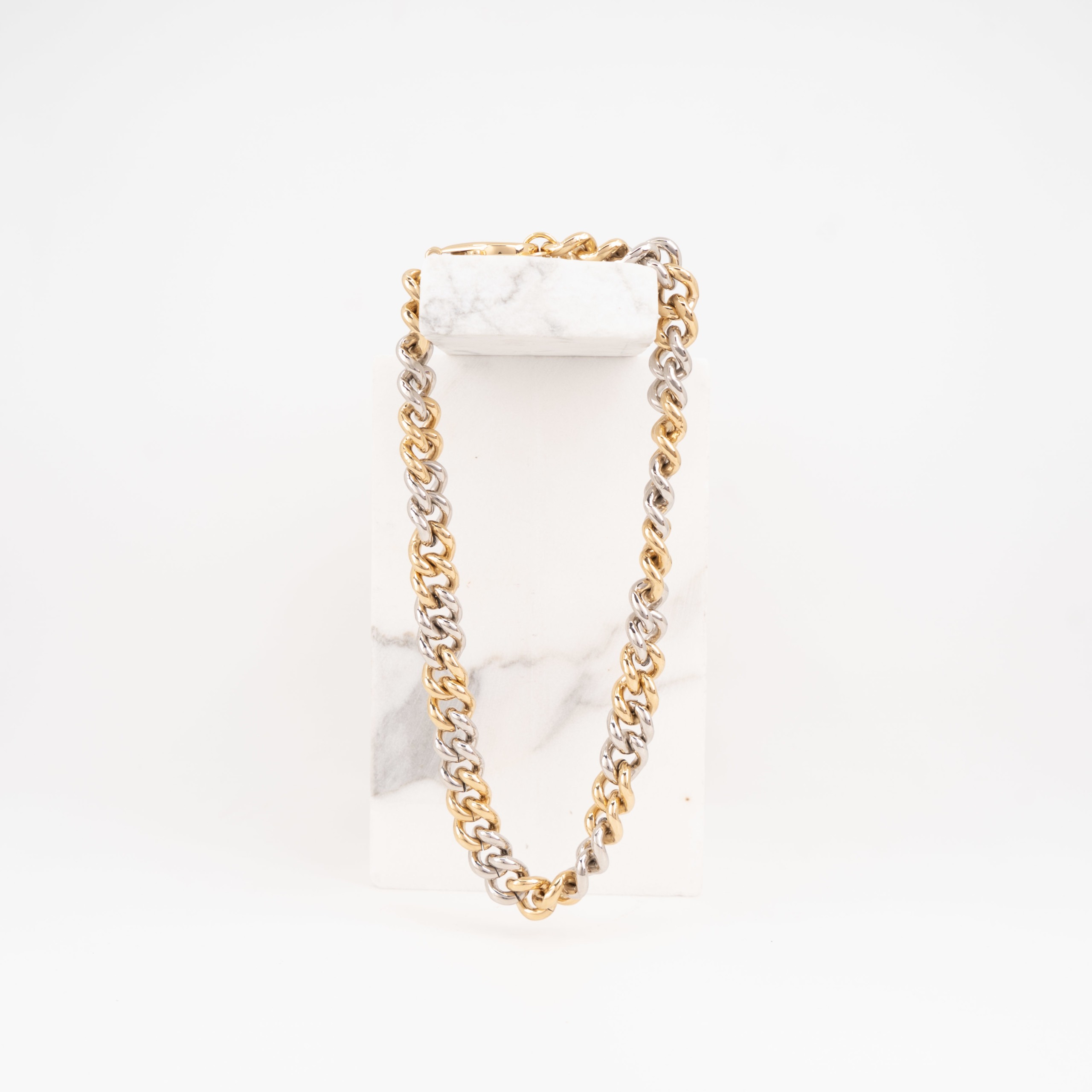 Gourmet bicolor chain necklace