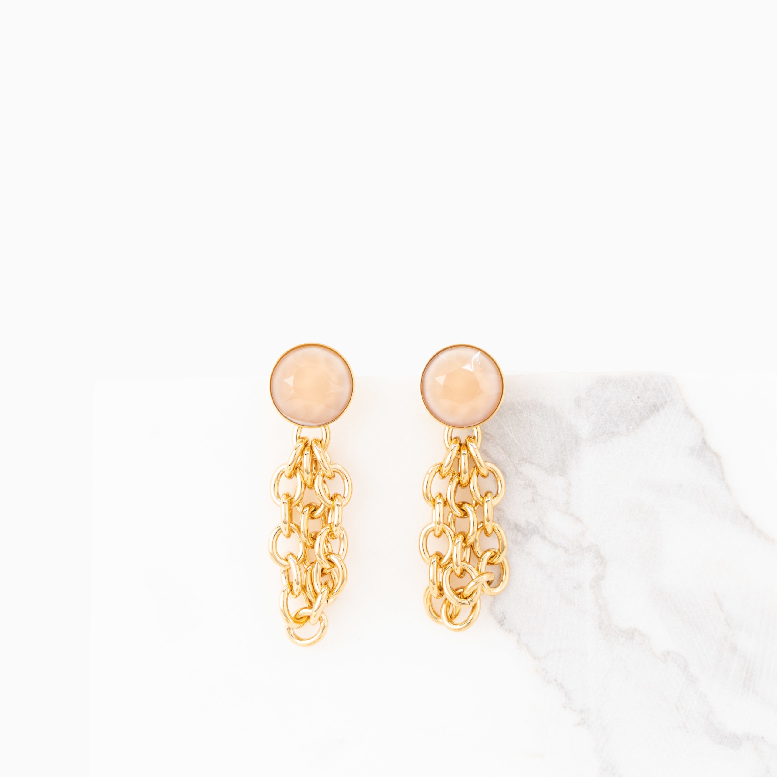 Paloma nude earrings