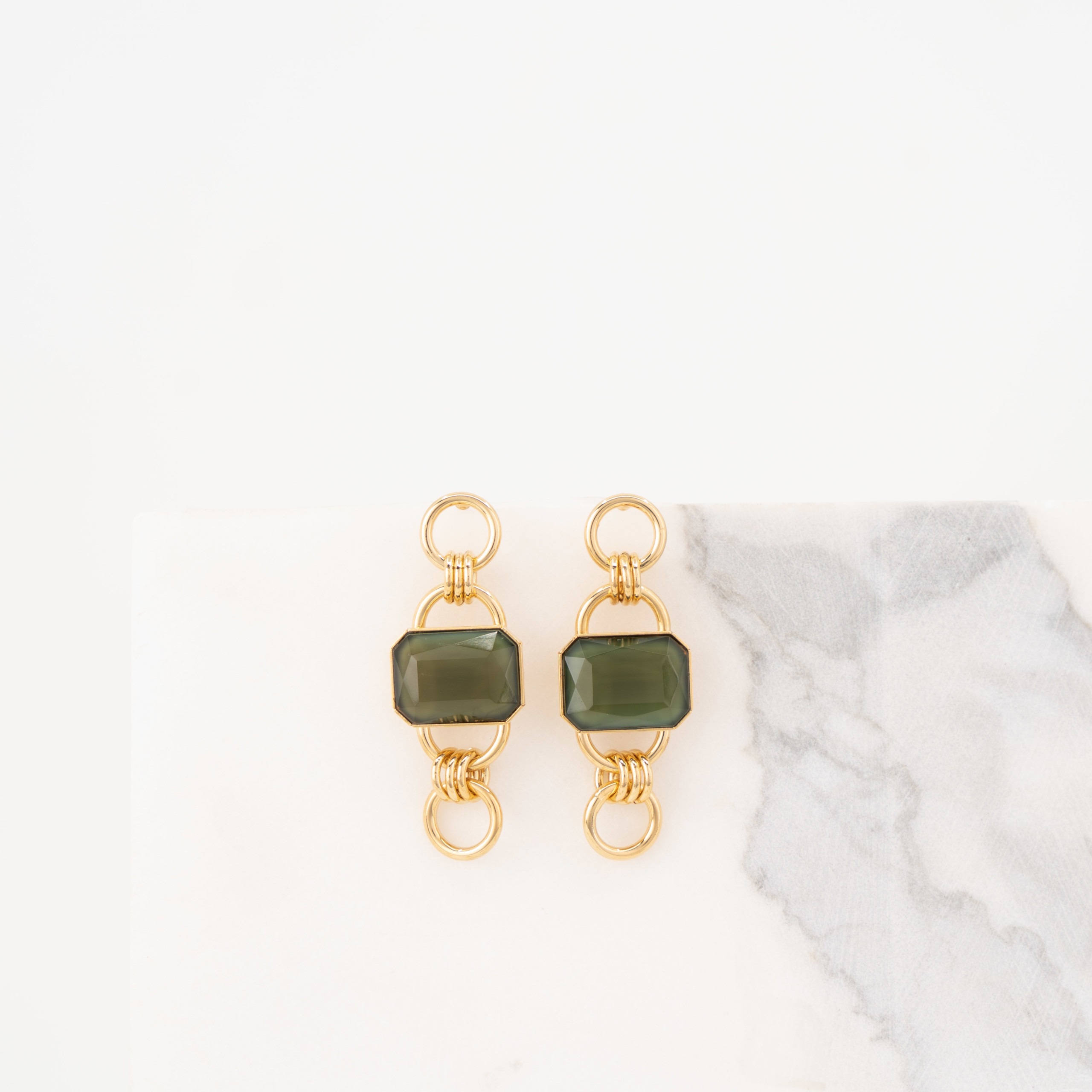 Tiffany green short earrings