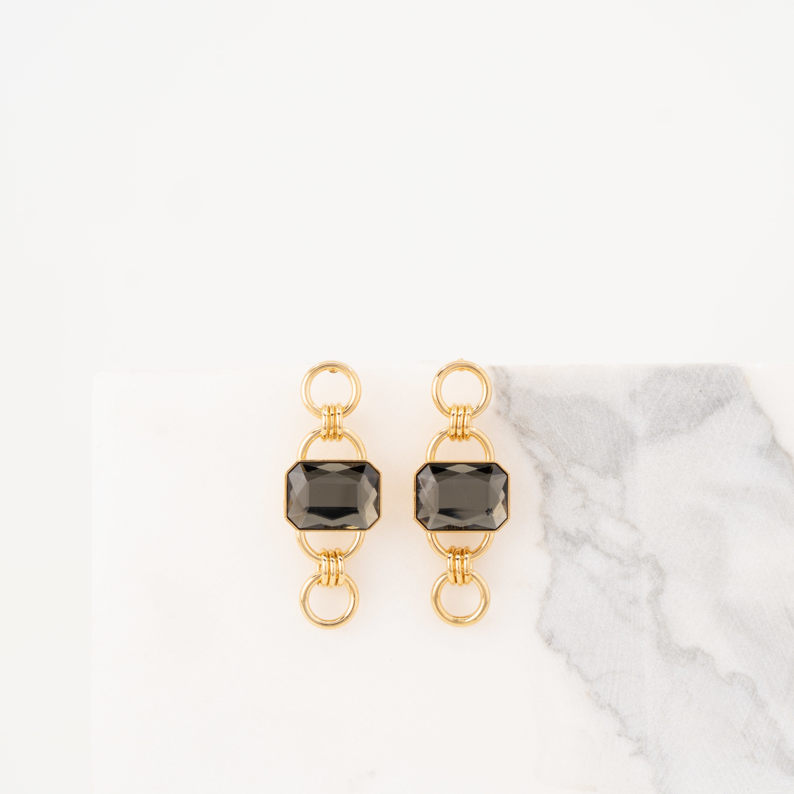 Tiffany anthracite short earrings