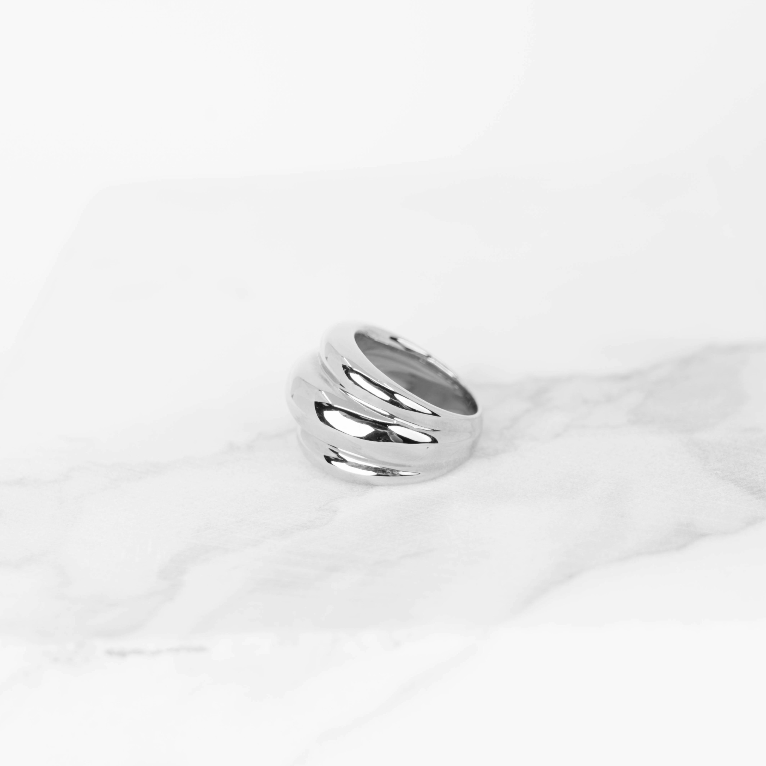 Bold zilver ring
