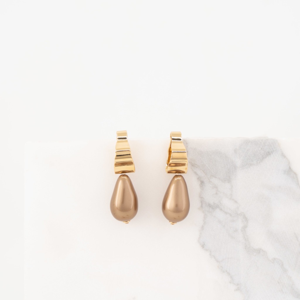 Aalto kleine oorringen brons