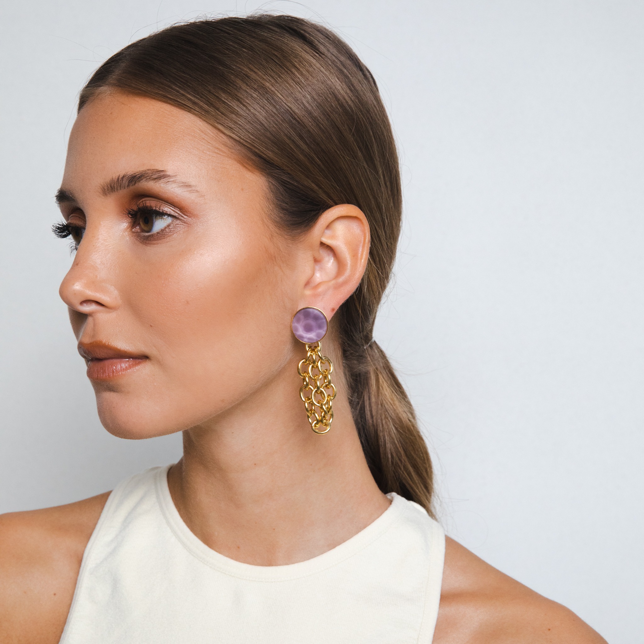 Paloma lilac earrings