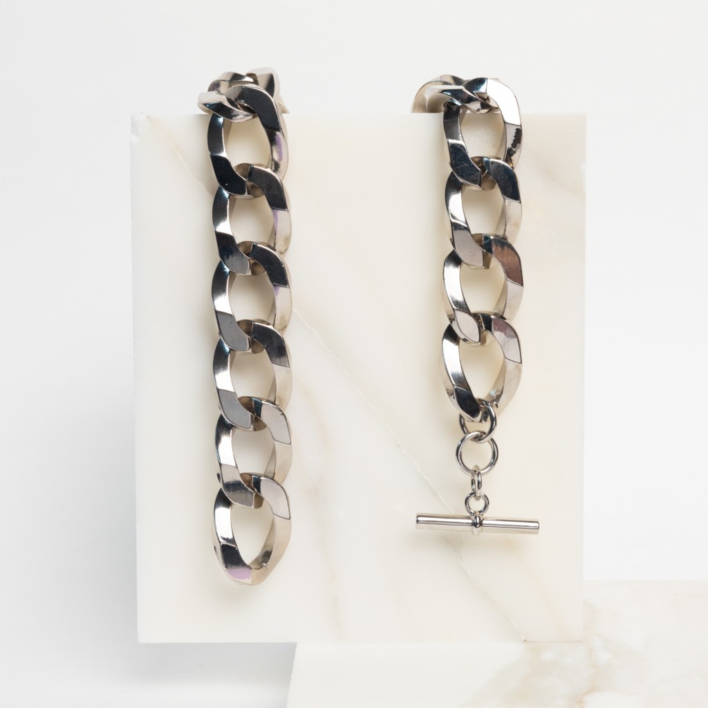 Alexa statement chain silver necklace